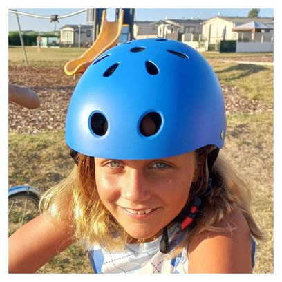 Casque de cyclisme pour enfants - Bleu Mat