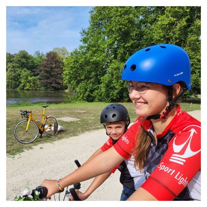 Casque de cyclisme pour enfants - Bleu Mat