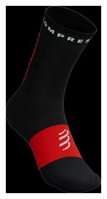 Chaussettes Compressport Ultra Trail Socks V2.0 Hight Noir/Rouge 