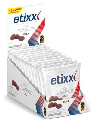 Etixx Gommes énergétiques Cola 12x40g