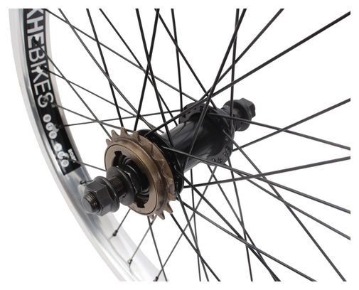 Roue arrière BMX KHE PRISM 20 pouces argent