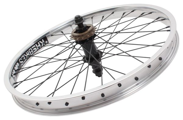 Roue arrière BMX KHE PRISM 20 pouces argent
