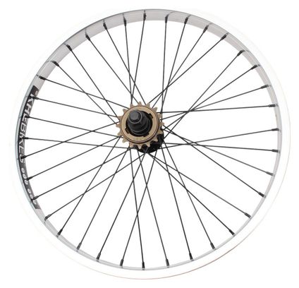 Roue arrière BMX KHE PRISM 20 pouces argent