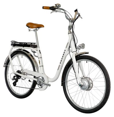 Producto Reacondicionado - Bicicleta Eléctrica de Ciudad Peugeot eLC01 e-Legend Shimano Tourney/Altus 8V 400 Wh 26'' Blanca 2022