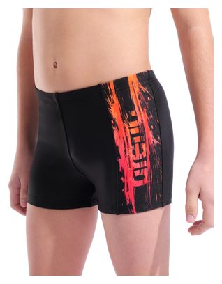 Maillot de Bain Arena Paint Noir/Corail Garçon