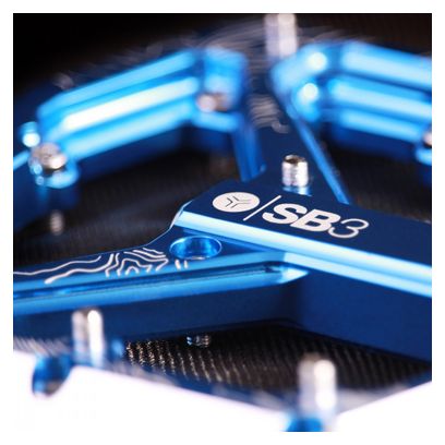 Par de pedales planos SB3 Spectrum Azul