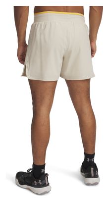 Heren Under Armour Trail Run Launch Beige Shorts