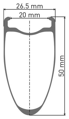 DT Swiss ARC 1400 DB 50 Disc Front Wheel | 12x100mm | Centerlock
