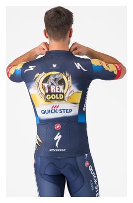 Maglia a manica corta Castelli Competizone 3 Soudal Quick-Step Blu/Giallo