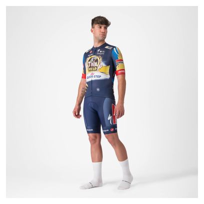 Maglia a manica corta Castelli Competizone 3 Soudal Quick-Step Blu/Giallo