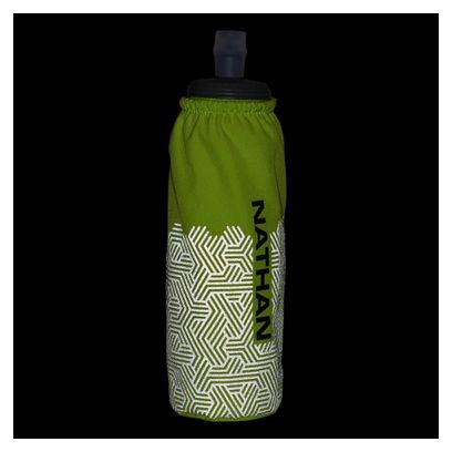 Nathan Hypernight Pinnacle Flask + Soporte 420ml Amarillo/Reflejo