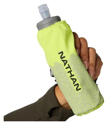Nathan Hypernight Pinnacle Flask + Soporte 420ml Amarillo/Reflejo