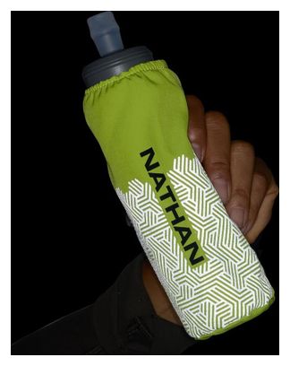 Nathan Hypernight Pinnacle Flask + Soporte 420ml Amarillo/Reflejo
