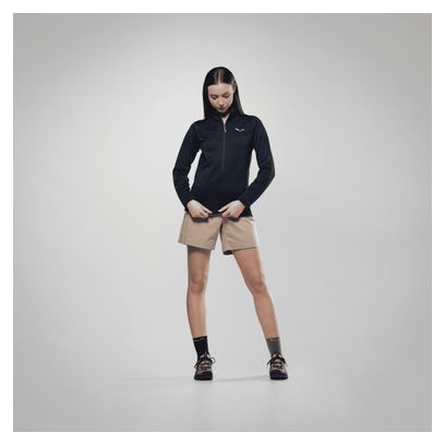 Damesblauwe Salewa Puez Cammino 1/2 Zip fleecejack