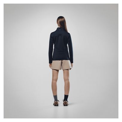 Damesblauwe Salewa Puez Cammino 1/2 Zip fleecejack