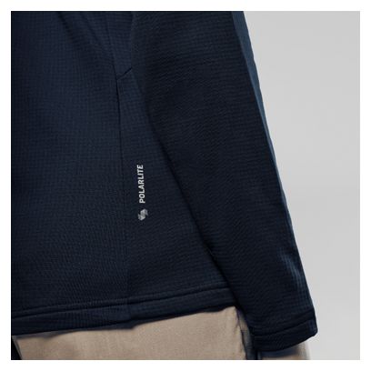 Damesblauwe Salewa Puez Cammino 1/2 Zip fleecejack