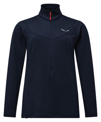Damesblauwe Salewa Puez Cammino 1/2 Zip fleecejack