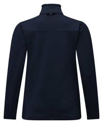 Damesblauwe Salewa Puez Cammino 1/2 Zip fleecejack