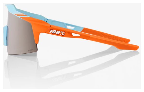 100% Speedcraft SL Soft Tact Blu / Arancione - Lenti HiPER Mirror Silver