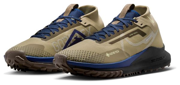 Nike React Pegasus Trail 4 GTX SU Beige Blue Running Shoes