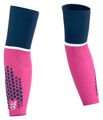 Manchettes Compressport ArmForce Ultralight Rose/Bleu