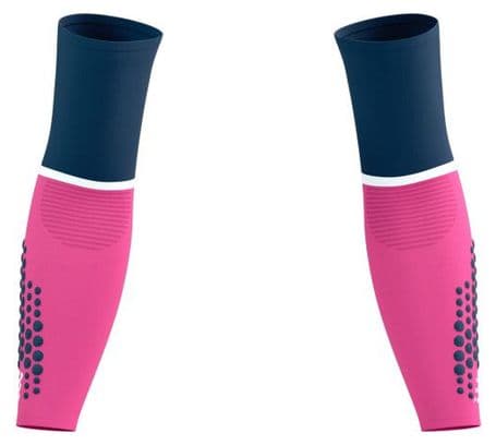 Manchettes Compressport ArmForce Ultralight Rose/Bleu