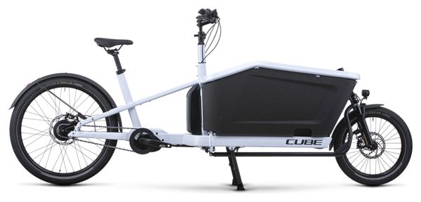 Cube Cargo Hybrid 500 Bicicleta eléctrica de carga Enviolo Cargo 500 Wh 20/27.5'' Flash Blanco 2023