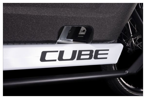 Vélo Cargo Électrique Cube Cargo Hybrid 500 Enviolo Cargo 500 Wh 20/27.5'' Blanc Flash