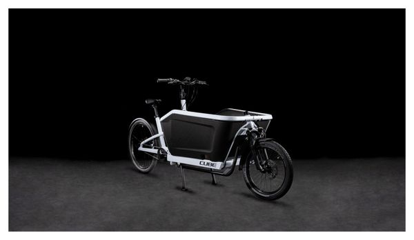 Vélo Cargo Électrique Cube Cargo Hybrid 500 Enviolo Cargo 500 Wh 20/27.5'' Blanc Flash
