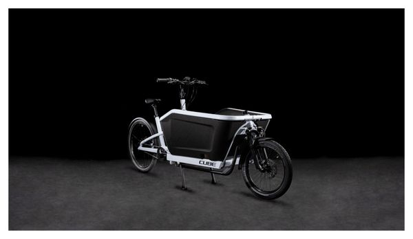 Vélo Cargo Électrique Cube Cargo Hybrid 500 Enviolo Cargo 500 Wh 20/27.5'' Blanc Flash 2023