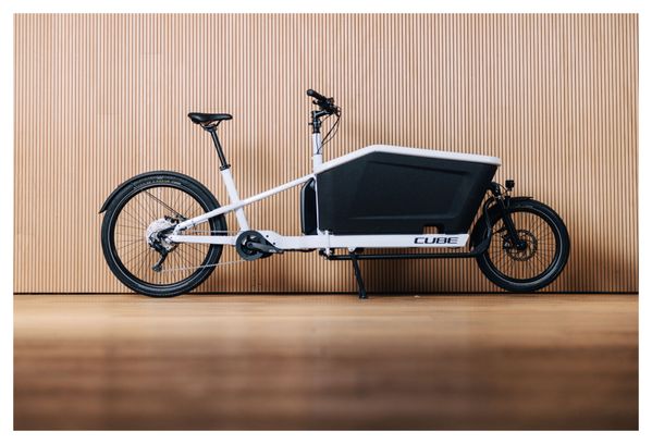 Vélo Cargo Électrique Cube Cargo Hybrid 500 Enviolo Cargo 500 Wh 20/27.5'' Blanc Flash
