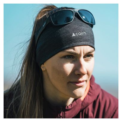 Unisex Headband Cairn Merino Black Heather