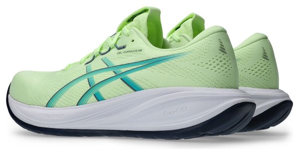 Asics Gel-Cumulus 28 Running Shoes for Men, Yellow/Blue