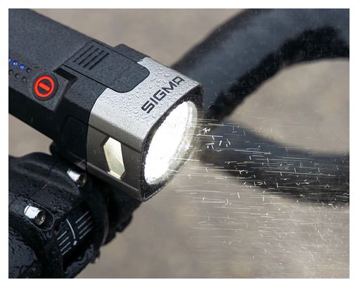 Luz delantera Sigma AURA 170 HB Link negra