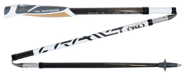 Bâtons de Trail Pliables 4 Brins TSL Outdoor Carbon 4 Cork Shadow Noir/Blanc