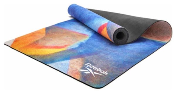Reebok Yoga Mat Natural Rubber Mat Multi-colors