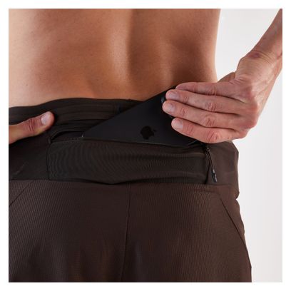 Pantalones cortos 2 en 1 Kiprun Run 900 Ultra Marrón para hombre