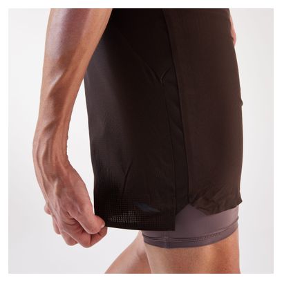 Pantalones cortos 2 en 1 Kiprun Run 900 Ultra Marrón para hombre