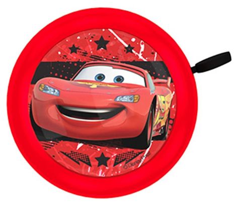 SONNETTE ENFANT TIMBRE DISNEY CARS ROUGE 55mm (VENDU A L'UNITE)