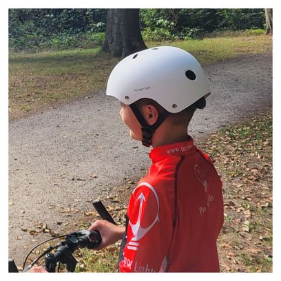 Casque de cyclisme pour enfants - blanc