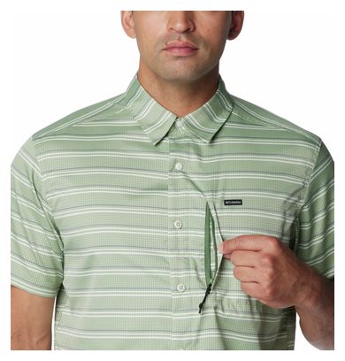 Camiseta Columbia Silver Ridge Utility Manga Corta Verde