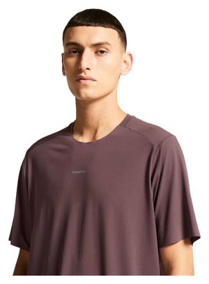 T-Shirt Running Craft Hypervent Violet Homme