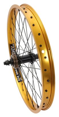 Roue arrière BMX KHE PRISM 20 pouces or