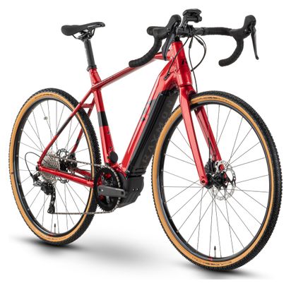 Elektro-Gravelbike Raymon GravelRay E 7.0 Shimano GRX 11S 500Wh 700mm Rot