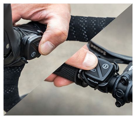 Sigma Link AURA 170 HB / HIRO 50 Schwarz – Paar Front- und Rückleuchten
