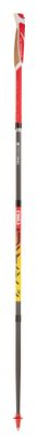 Bastoncini da trail TSL Outdoor Carbon 4 Cork Fire pieghevoli a 4 razze Giallo/Rosso
