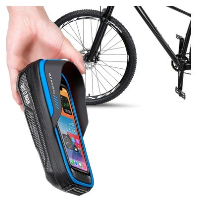 Sacoche de guidon vélo rigide 0.5L avec écran tactile TPU pour rangement