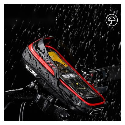 Sacoche de guidon vélo rigide 0.5L avec écran tactile TPU pour rangement
