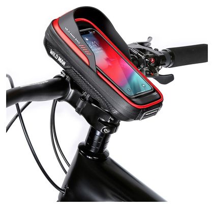 Sacoche de guidon vélo rigide 0.5L avec écran tactile TPU pour rangement