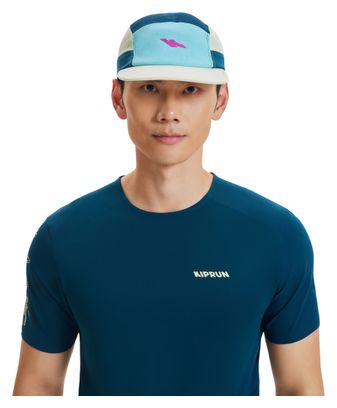 Cappellino Kiprun blu/giallo/turchese